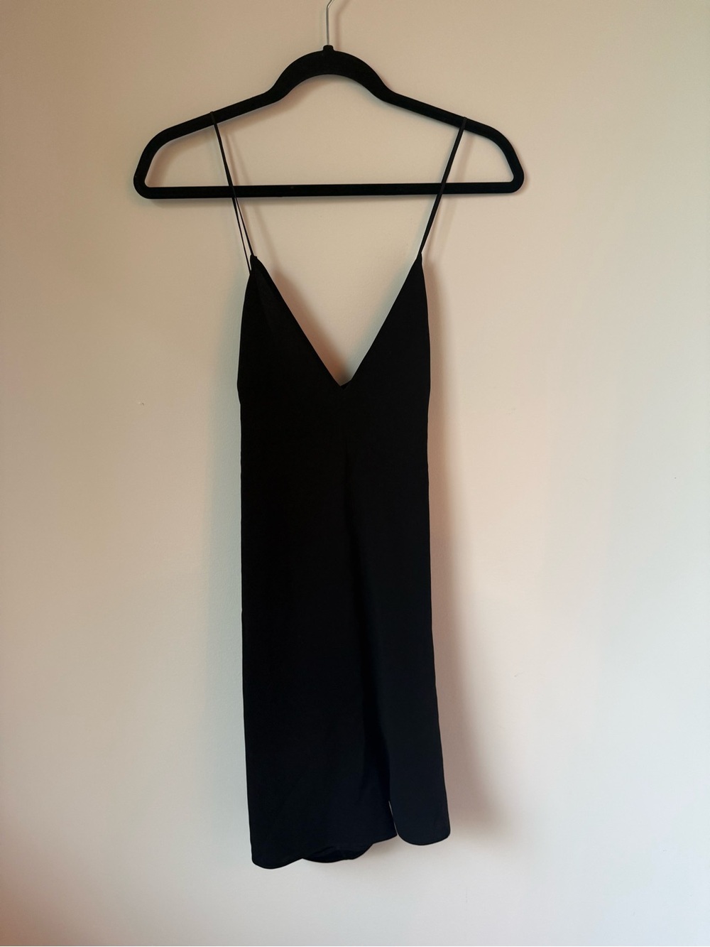 Wilfred Black Slip Jumpsuit with Thin Straps